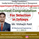 Vishwjit Patil Placed at Infosys