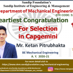 Ketan Pitrubhakta placed at Capgemini