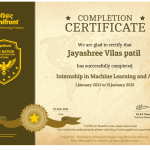 Jayshree Patil Certificates